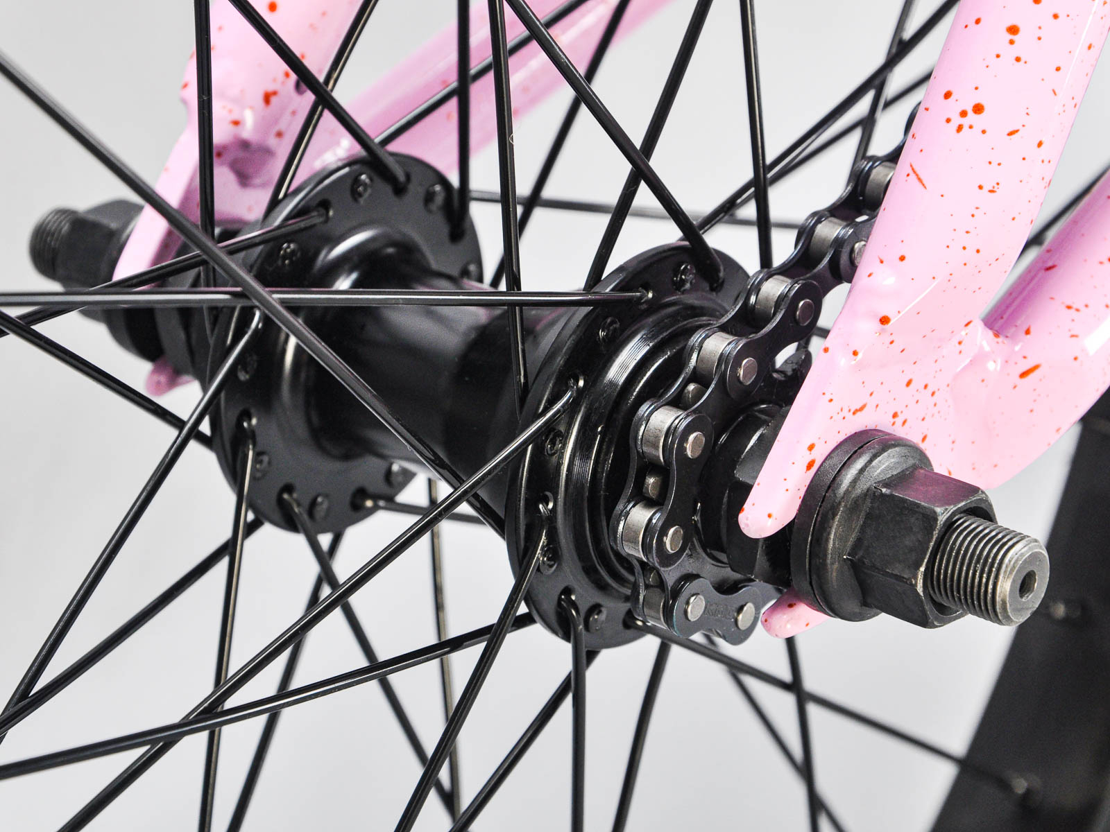 Pink and black bmx bike outlet